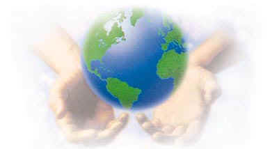 心系全球，从我做起。Think Globally, Act Locally.全球着眼，身边着手。 